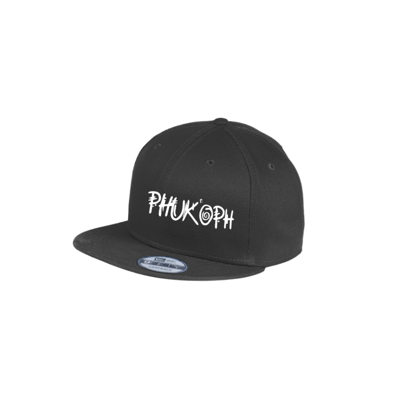 Phuk'Oph Hat Black & White Snapback Flatbill