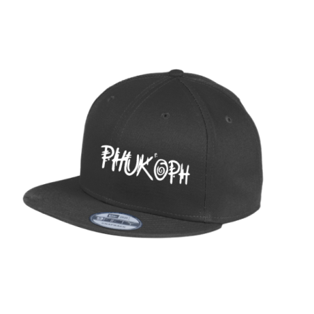 Phuk'Oph Hat Black & White Snapback Flatbill